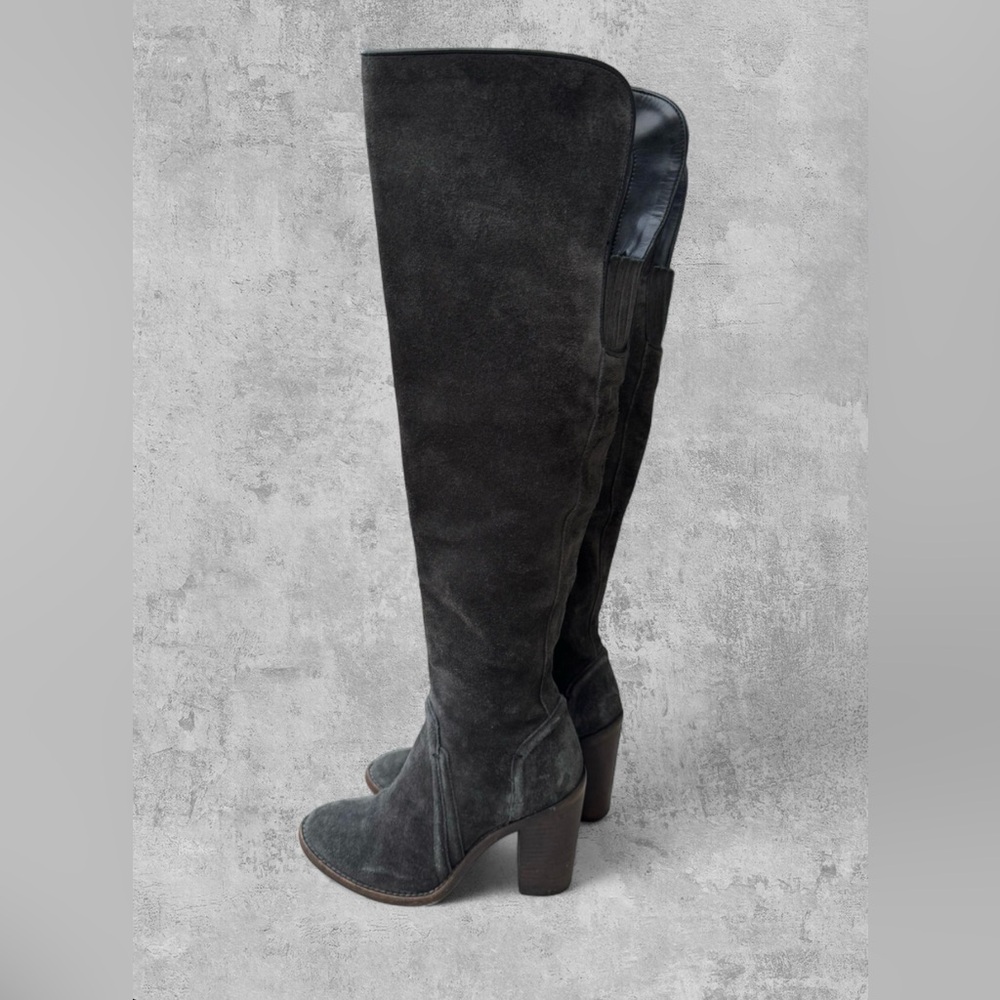 Vince Camuto Melaya over-the-knee Suede Boots Dark Gray